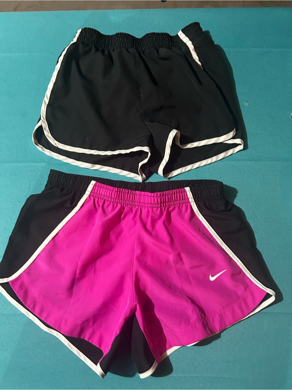 Nike Women’s Pink and Black Athletic Running Shorts